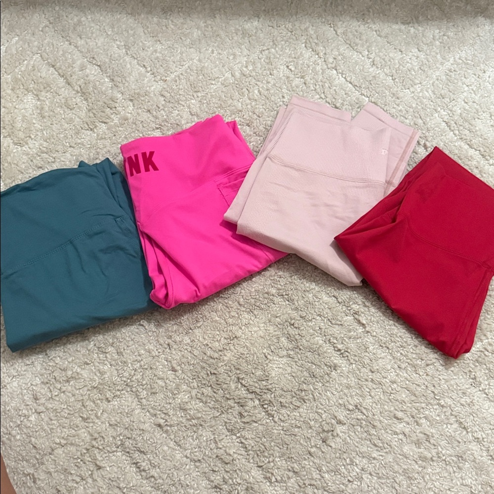 PINK Victoria's Secret Leggings Set of 4!!